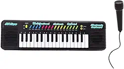 TECLADO INFANTIL PIANO BRINQUEDO MUSICAL COM KARAOKE E MICROFONE PARA CRIANÇAS