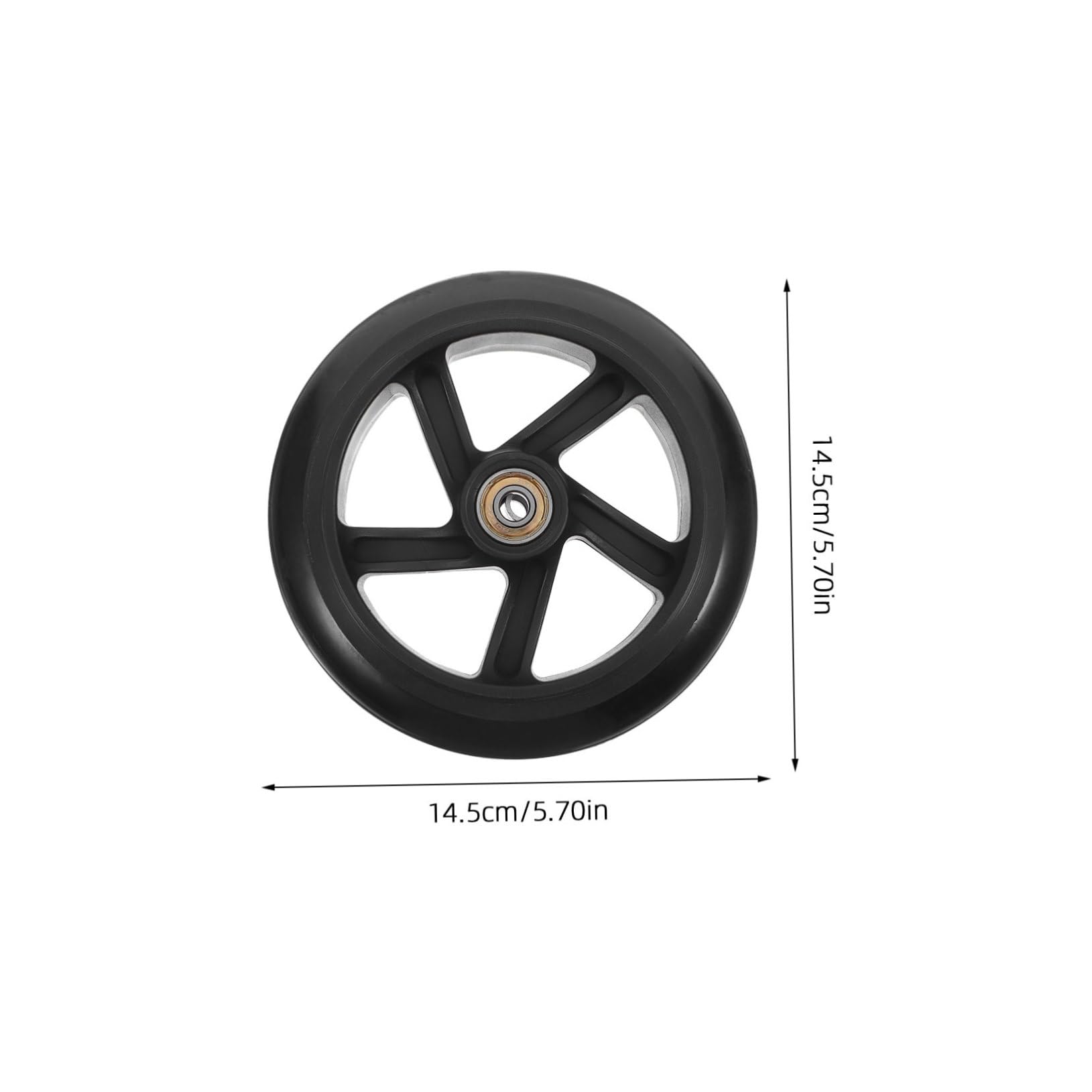 HONMEET 2pcs Silent Scooter Wheels Replacement for Scooters and Skateboards Enhanced Grip for Indoor Use Quiet Performance Stable Ride