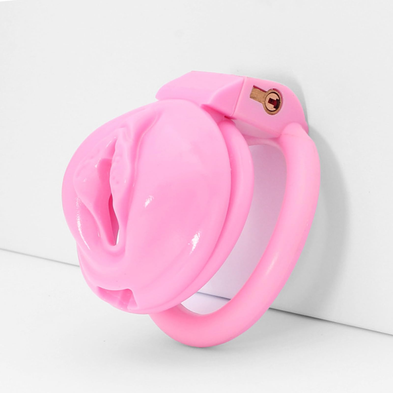 BDSMLOVE Sissy chastity cage con 4 Anelli per il Pene Rimovibili, gabbia castità per uomo, gabbia per il cazzo SM bondage slave sex toys, cock cage gabbietta di castità per uomo (S)