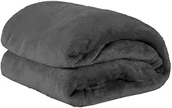 Manta Cobertor Casal Anti alérgica Microfibra Fleece - 2,20x1,80 (Chumbo)