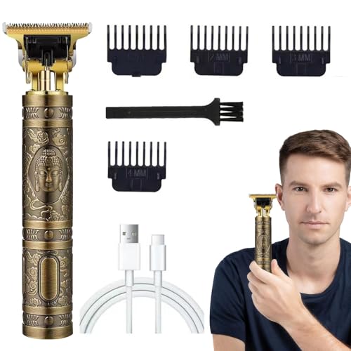 Cortapelos para hombres, recortador de barba para hombres, cortadora de pelo de carga USB, herramienta eléctrica de corte y corte de pelo con peines de límite para cabezas, barbas y aseo corporal