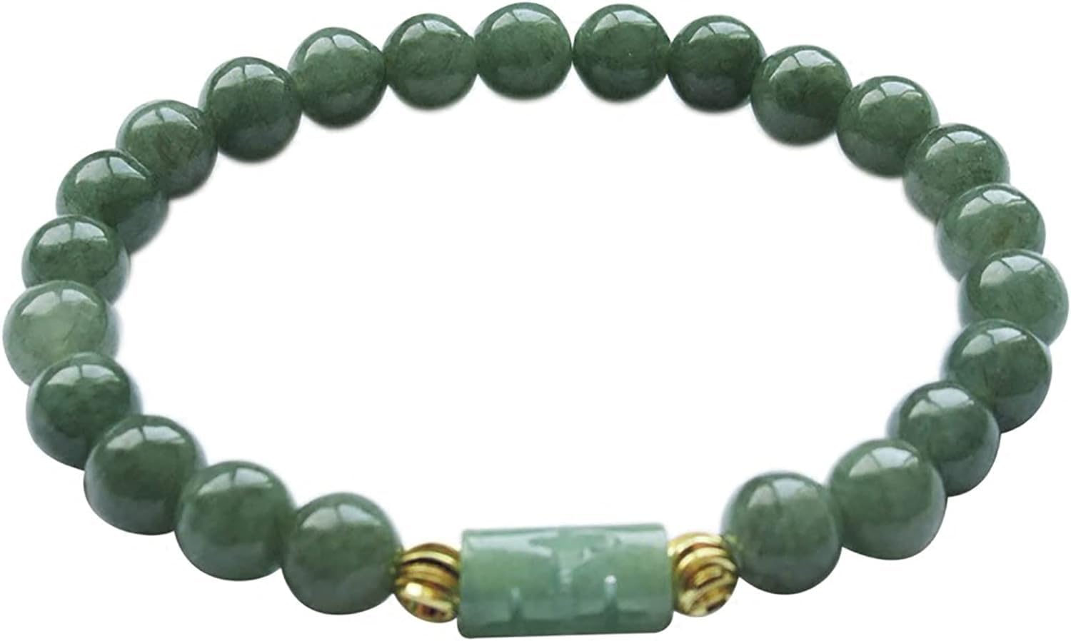NZPOST Large Sandalwood Beads,Men Bracelet, Amulet Lucky Charm Round Beads Jade Bracelet Reiki Chakra Medi