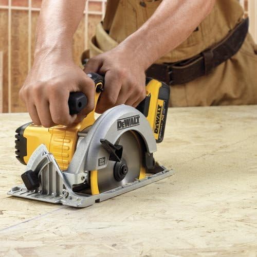 DEWALT DCD771C2 20V MAX Cordless Lithium-Ion 1/2 inch Compact Drill Driver Kit with DCS391B 20-Volt MAX Li-Ion Circular Saw w/ Circular Saw