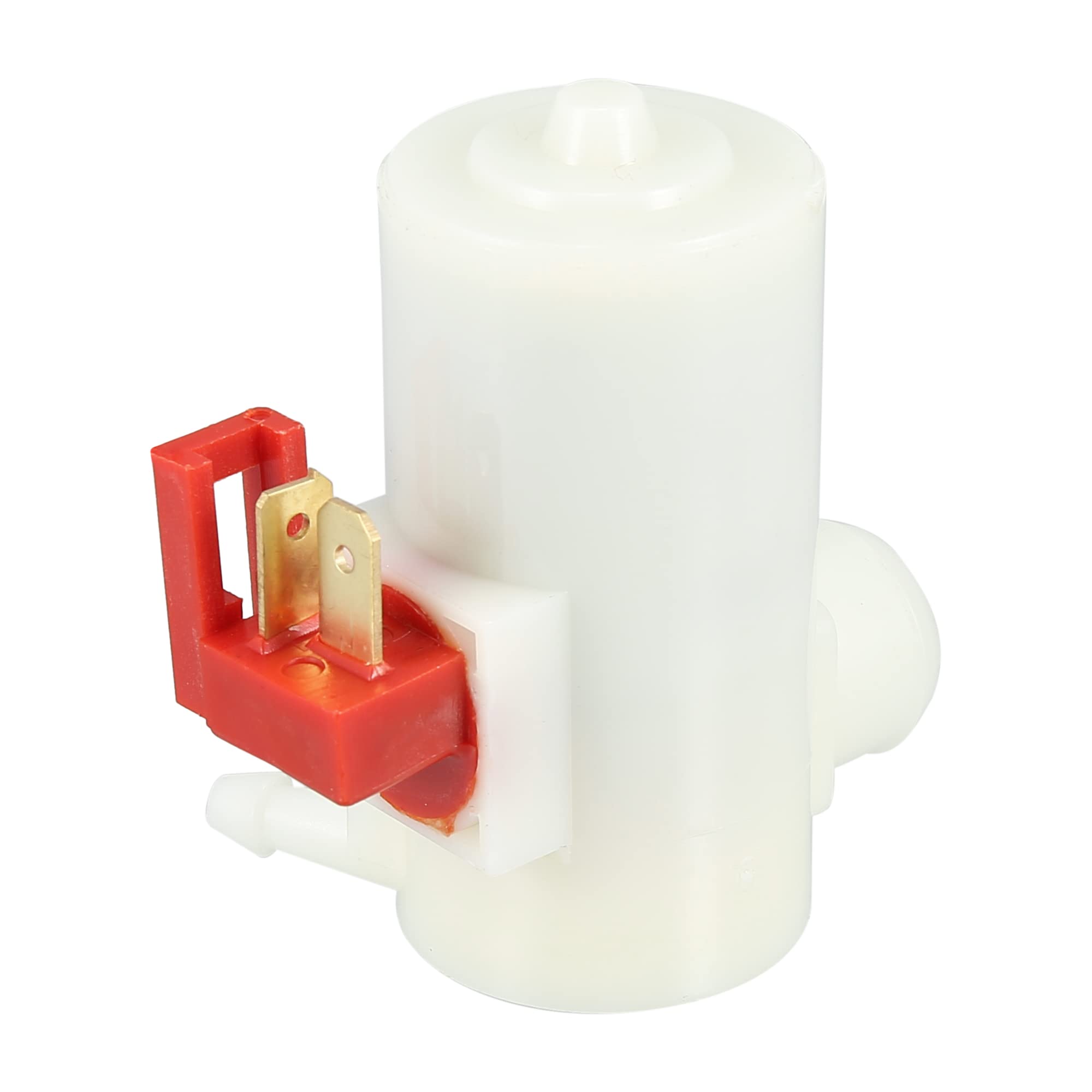 X AUTOHAUX Pare-Brise Lave-Glace Moteur Pompe Pour Honda Civic 85-1 Pcs | Rouge, Blanc, Noir, Plastique, Caoutchouc, Pour Honda Accord 84-85 3 Portes, OE 38512-SA5-013 38512SA5013, 57x31x65mm
