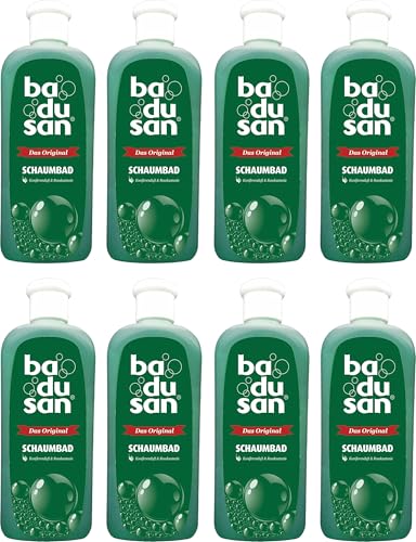 Badusan Schaumbad Original – 8er Pack (8 x 500 ml) – Pflegeleichtes, pflegendes Badevergnügen für entspannende Momente