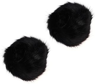 1 Par muñequeras brazalete calentadores de brazo de piel calentadores de muñeca calentador de puños blanco