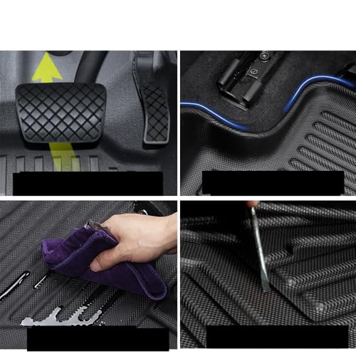 Tapis de sol voiture accessoires intérieurs auto pour Modèle Y - 4