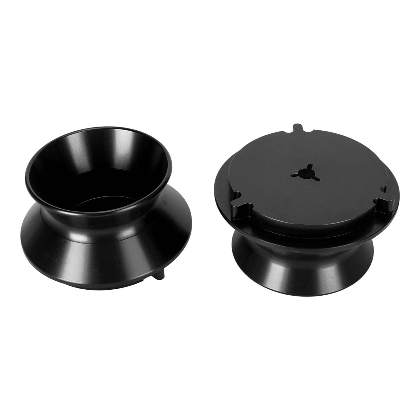 Cryfokt Adaptadores de Cubo Nab, Aleación de Aluminio Pulido, Abridor de 10 Pulgadas para Grabadoras de Carrete a Carrete Studer Akai (Black)