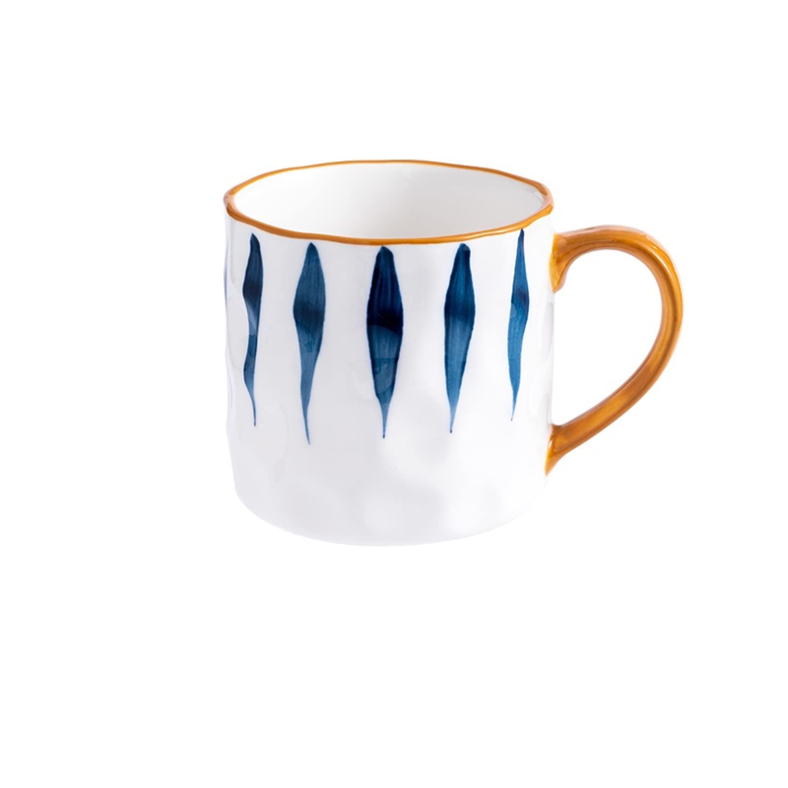 Amazon.co.jp: セラミックコーヒーマグ ブルーストライプ ティーカップ 
