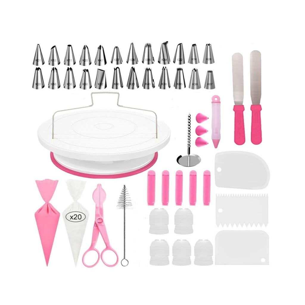 Set di Utensili for Torte da 70 Pezzi. Strumento for cuocere Torte con Bocca di Fiori