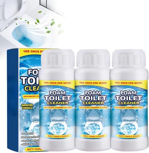 Neu Rohrreiniger Extrem Stark,Aktivschaum Abflussreiniger für Toilette, Dusche, Küche & Bad, Extra Starker Schaumreiniger gegen Verstopfung, Urinstein, Kalk & Gerüche (3 Pcs) Neu Rohrreiniger Extrem Stark,Aktivschaum Abflussreiniger für Toilette, Dusche, Küche & Bad, Extra Starker Schaumreiniger gegen Verstopfung, Urinstein, Kalk & Gerüche (3 Pcs)