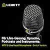 Lewitt MTP 5 Live Vocal Microphone with Switch - Excellent Sound Quality - Ideal for Live Vocals, Speech, Podcasts, Instruments - Dynamic Capsule with Cardioid Pattern #3