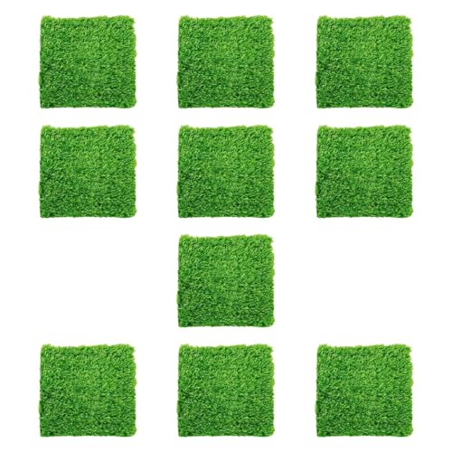 Dalles de gazon de jardin modulables et tapis d'herbe synthétique ultra résistant - 5