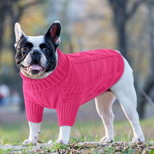 Image of Queenmore Small Dog Sweater for Small Dogs Girl, Winter Dogs /Cats Pullover