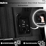 Vacuum Seal Travel Backpack, 60L Expandable Integrated Air Compression Button Water Resistant TSA Lock, Airback Cabin Suitcase, Vacpack Backpack Black. - Image 3