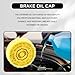 UZZH Brake Fluid Cap, Brake Master Cylinder Reservoir Cap Fluid Cap Replacement OEM# 4683656AB for Dodge Ram 1500 2500 3500, Jeep Wrangler JK Grand Cherokee, Chrysler Sebring