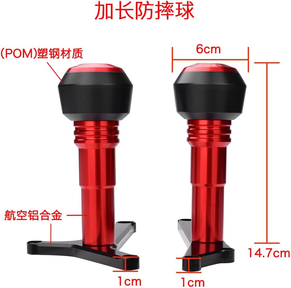 Frame Sliders, Fit for K-TM RC390 Crash Protection Sliders RC390 Motorcycle Accessories Falling Protection fairingSlider Compatible with K-TM RC390 2016-2022 (Orange)