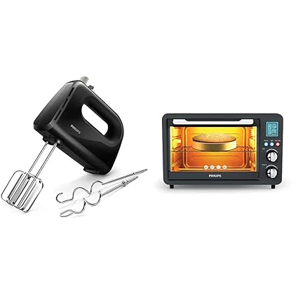 Philips HR3705/10 300-Watt Hand Mixer + Philips HD6975/00 25-Litre Digital Oven Toaster Grill