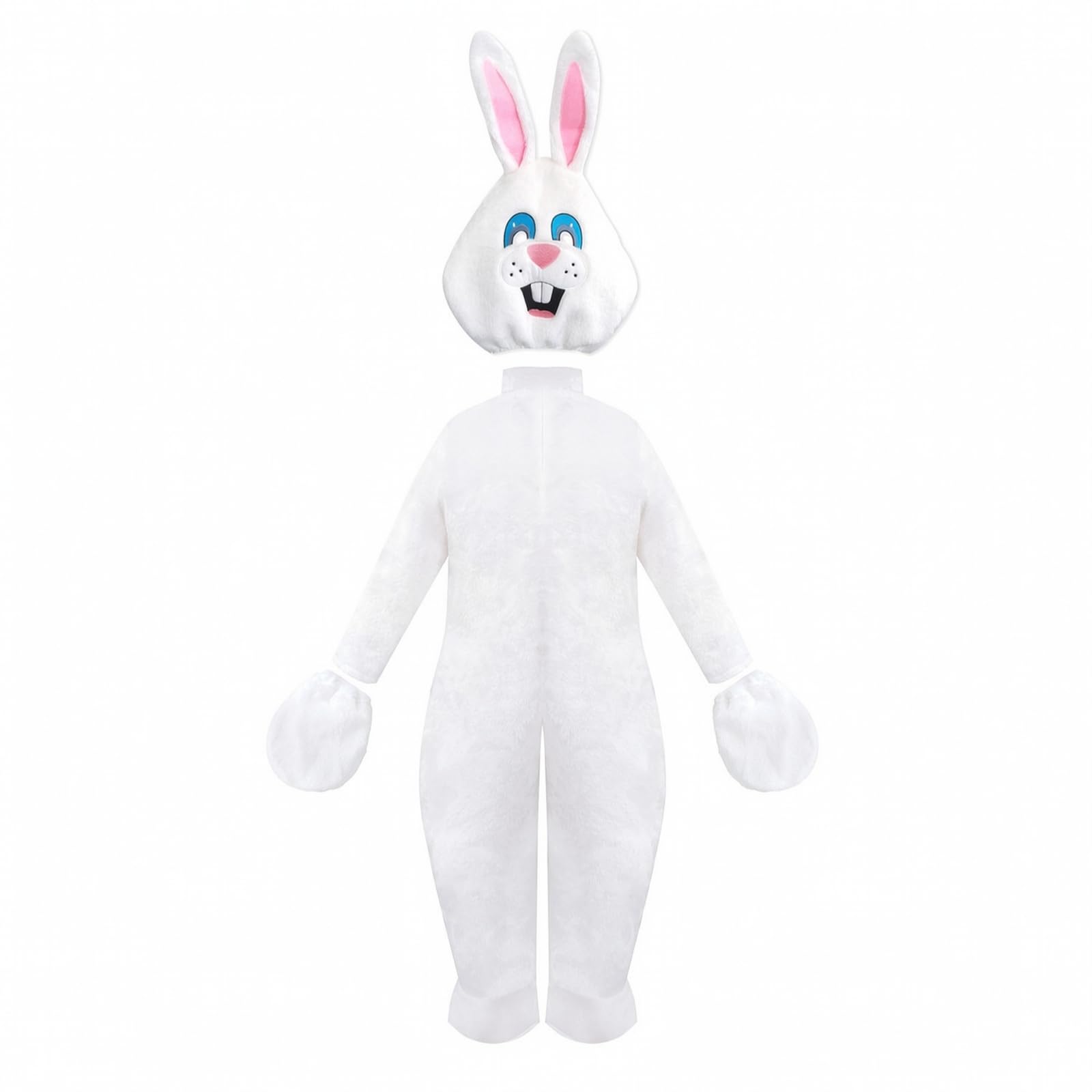 Costume da Coniglio Intero Costume da Coniglio Felpato Tuta per Bambini, Pasqua, Recite Scolastiche