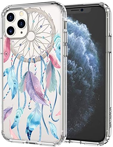 MOSNOVO Compatible for iPhone 11 Pro Max Case, Clear Dream Catcher Pattern Print Design Girl Women with Transparent TPU Bumper Protective Hard Back Case Cover for iPhone 11 Pro Max