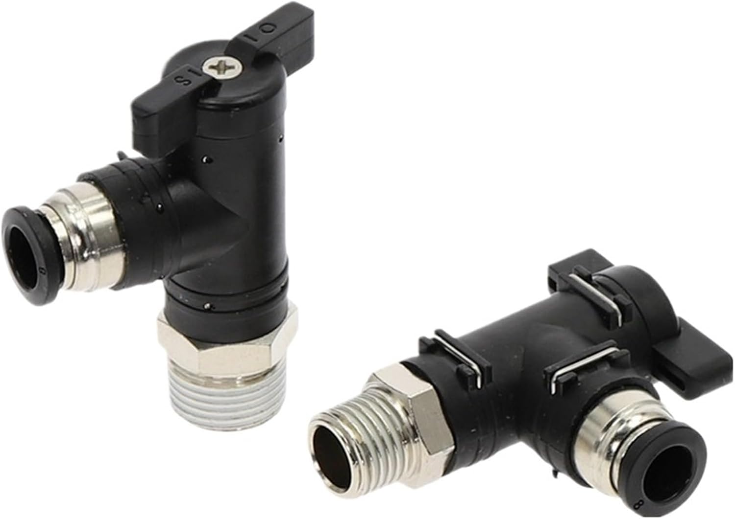 BL Pneumatic Push in Quick Joint Connector Hand Valve to Turn Switch Manual Ball Current Limiting 4mm 6mm 8mm PU Pipe Fittings (Color : BL 6mm, Size : 1/8")