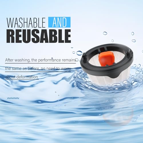 Image of 4 Pcs EF144 Filter Replacement Compatible with Electrolux Ergorapido EL2000 Series Stick Vacuum & Rapido EL800 EL820A, Replaces Part EF144, EL65521, EL65521A