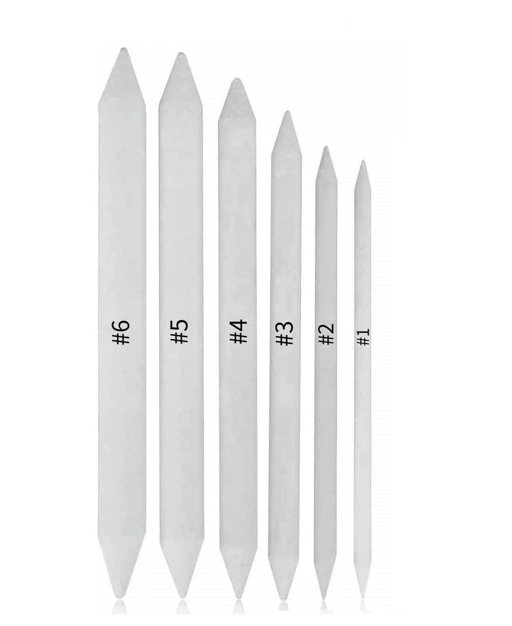 HAKIM'S Hs Paper Stump Set Of 6,White