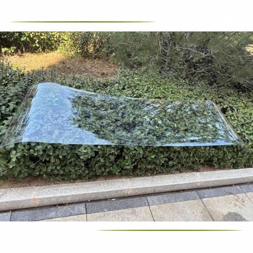 DZHTUF Transparente Acryl-Kunststoffplatte, Polycarbonat-Dachplatten, Glasfaserplatte, UV-Beständige wasserdichte Dachplatte, Für Garten, Gewächshaus, Zäune, Carport,W×L-1.2x2m DZHTUF Transparente Acryl-Kunststoffplatte, Polycarbonat-Dachplatten, Glasfaserplatte, UV-Beständige wasserdichte Dachplatte, Für Garten, Gewächshaus, Zäune, Carport,W×L-1.2x2m
