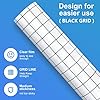 ImnBest Transfer Tape for Vinyl - 12" x 16.4 Feet (30.5 cm x 500 cm) With Clear Alignment Grid, for Decals, Signs, Walls, Windows, Mug #2