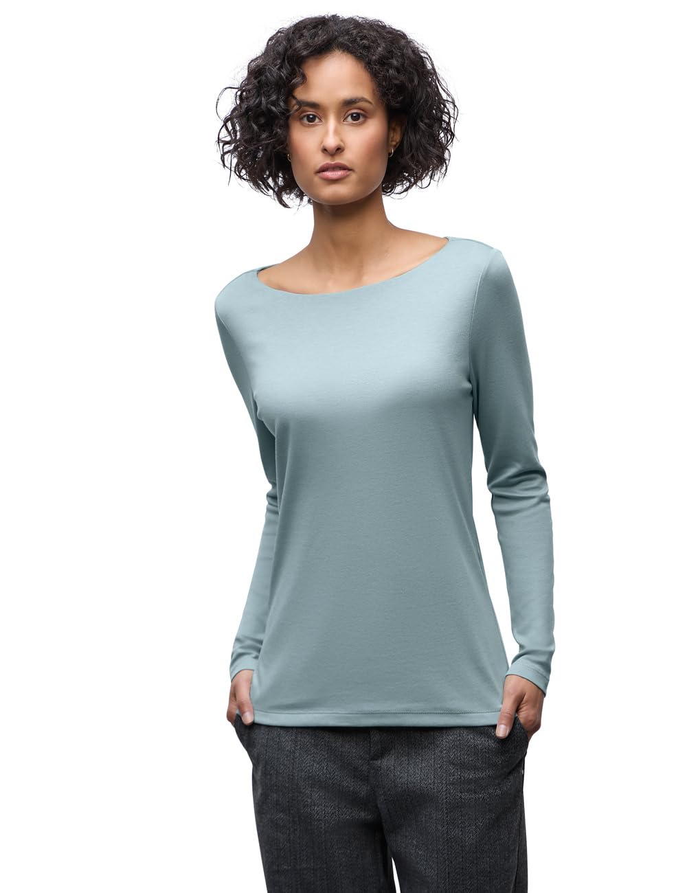 Street One Damen Basic Langarmshirt
