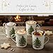 Spode Christmas Tree Stackable Mugs, Set of 4 - Festive 12oz Holiday Coffee Cups for Tea, Hot Cocoa - Fine Earthenware, Space-Saving Design, Dishwasher & Microwave Safe - Holiday Drinkware