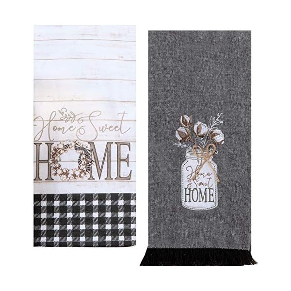 Kay Dee Designs Farmhouse Home Sweet Home Terry & Tea Towels, Set of 2 Farmhouse Rustic Kitchen Towels for Farmhouse Kitchen Decor Towels, Kitchen Hand Towels, Baking Cooking & Cleaning. Kay Dee Designs Farmhouse Home Sweet Home Terry & Tea Towels, Set of 2 Farmhouse Rustic Kitchen Towels for Farmhouse Kitchen Decor Towels, Kitchen Hand Towels, Baking Cooking & Cleaning.