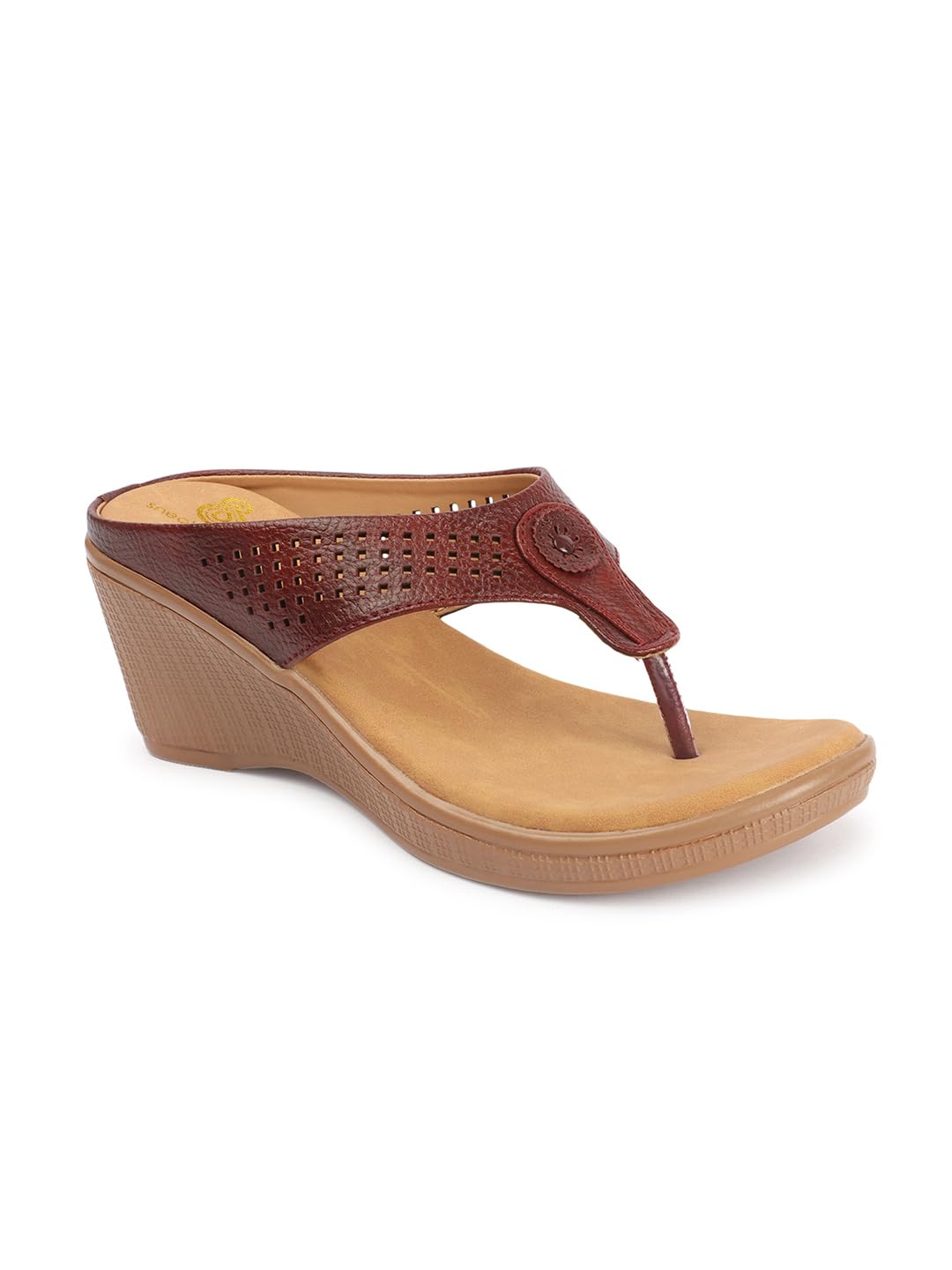Women Stylish Wedge heel Sandals For Casual Wear, Comfort Sandal for girls-image-5