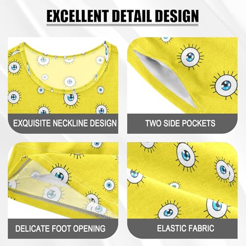 Funny Eyeballs Eyes Pajama Set Pajamas Sleepwear Nightwear Loungewear Clothes Set B04049994