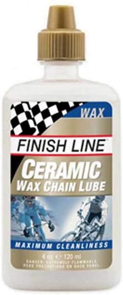 Finish Line Ceramic Wax Bicycle Chain Lube – Advanced Wax-Based Lubricant with Ceramic Boron Nitride for Smooth Performance in Dry Conditions