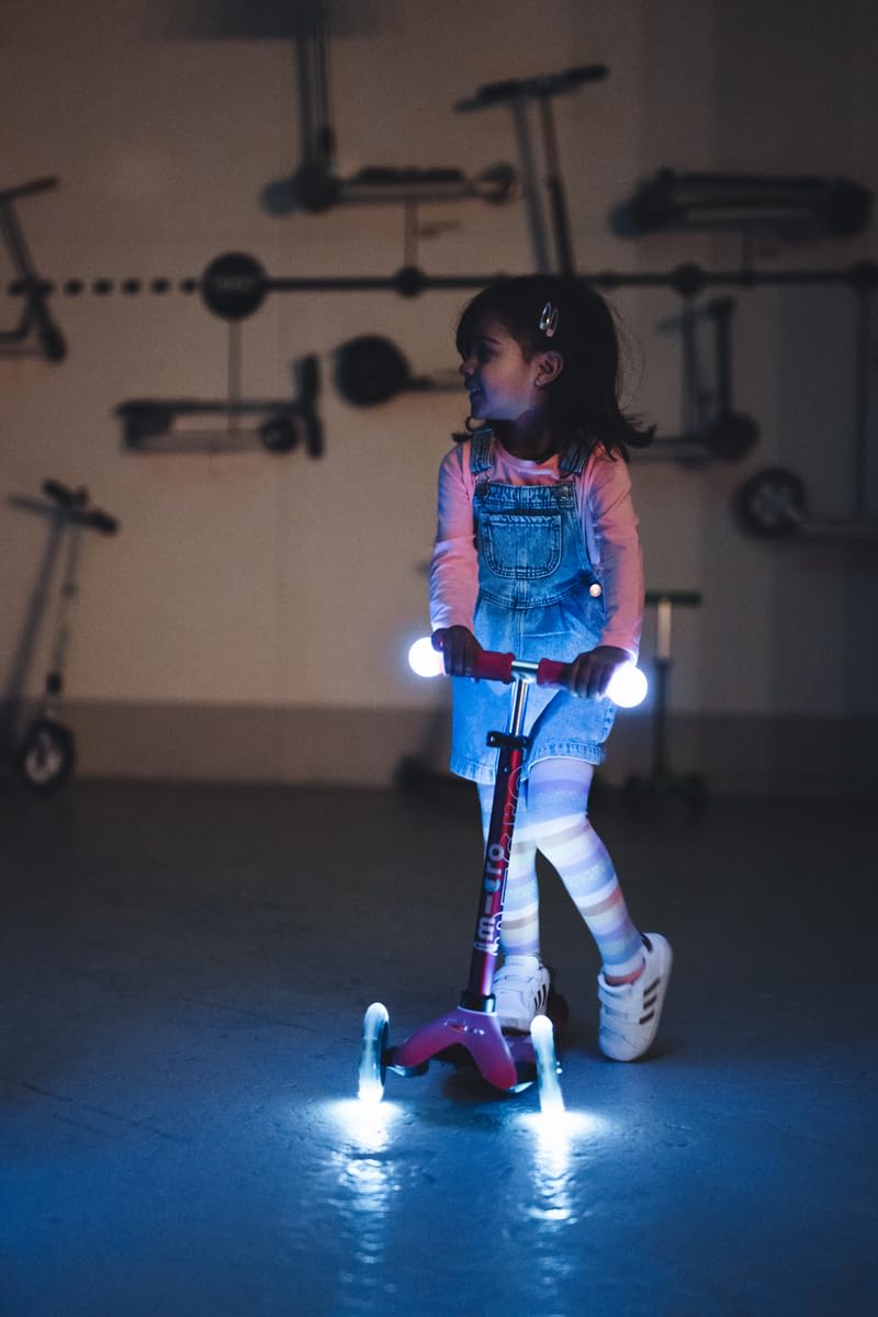 micro™ Mini micro Deluxe Magic 3in1 | Höhenverstellbar & Mitwachsend | Das ORIGINAL | Kinderroller ab 1 Jahr | Inklusive LED Rollen, Griff & Sitz | Jungs & Mädchen 1-6 Jahre
