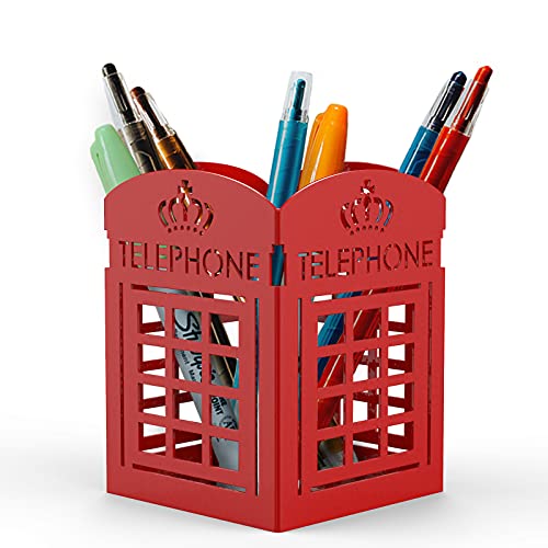 Mango-Steam-Porte-stylos-en-metal-support-pour-bureau--Organiseur-de-pot-a-crayons-pour-bureau-salle-de-classe-maison-telephone-rouge