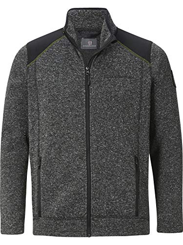 Preisvergleich Produktbild Jan Vanderstorm Herren Strickfleecejacke YUL grau 4XL (XXXXL) - 68 / 70