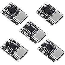 HiLetgo 5pcs TP4057 1A 3.7V Lithium Battery Charging Board with Protection Type-C USB C Li-ion Battery Charging Board Over TP4056