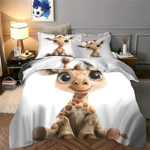 Housse de Couette Renard avec Fermeture Éclair Confort Léger