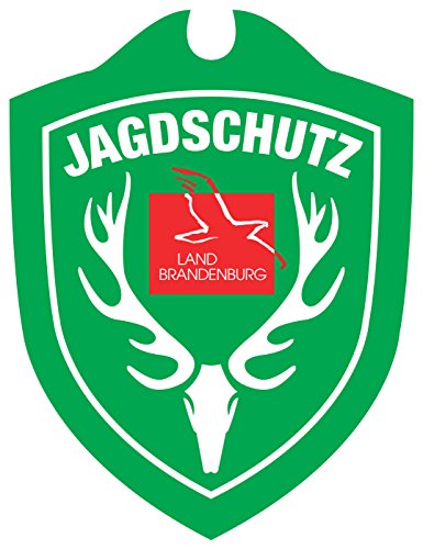 Waidmannsbruecke Erwachsene Jagdschutz Brandenburg Autoschild, Grün, One Size Cover