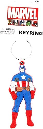 Marvel Llavero de PVC suave al tacto del Capitán América