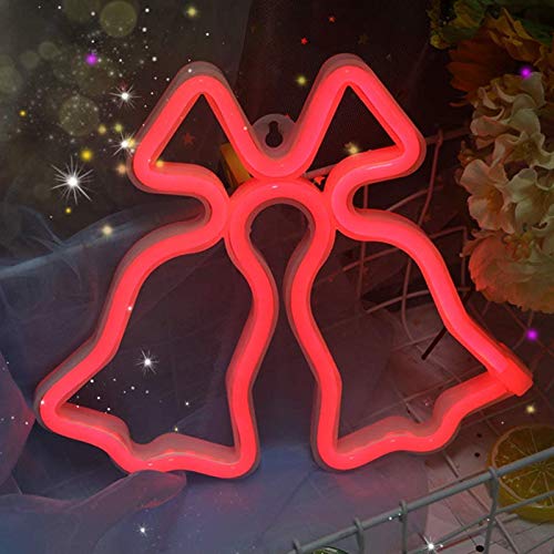 Iceagle Neon Sign-Jingle Bell Led Neon Light Wall Light Wall Decor Battery or USB Powered Light Up Neon Sign for Bedroom Kids Room Living Room Bar Party Christmas Wedding,Red Iceagle Neon Sign-Jingle Bell Led Neon Light Wall Light Wall Decor Battery or USB Powered Light Up Neon Sign for Bedroom Kids Room Living Room Bar Party Christmas Wedding,Red