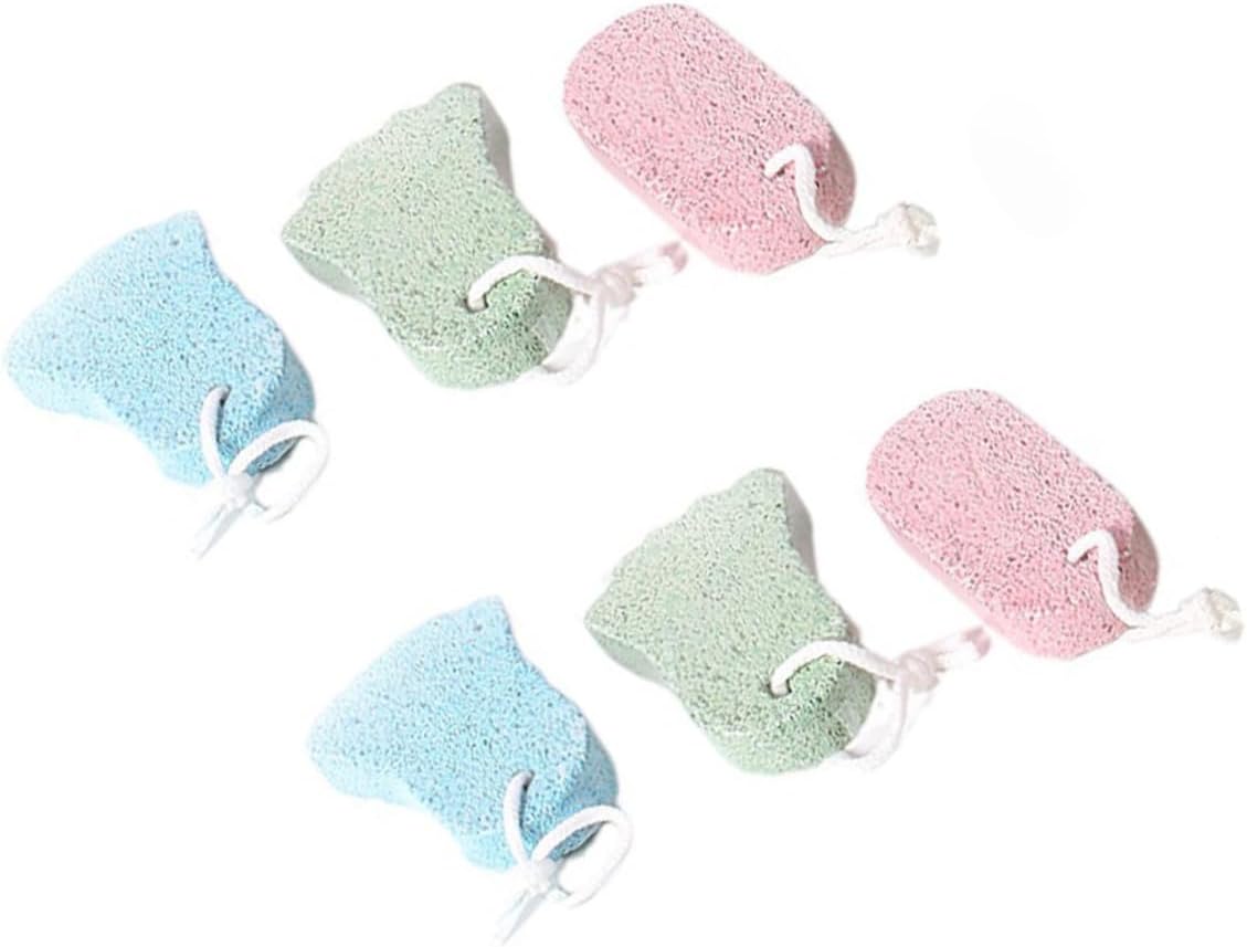 6pcs Pumice Stone Foot Skin Scrubbers Dead Skin Remover for Smooth Feet Portable and Reusable