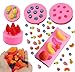 5pcs 3D Mini piña fresa naranja arándano morera vela de silicona molde de fruta para pastel Cupcake Topper decoración jabón cera vela incrusta molde DIY decoración pastel decoración moldes de goma