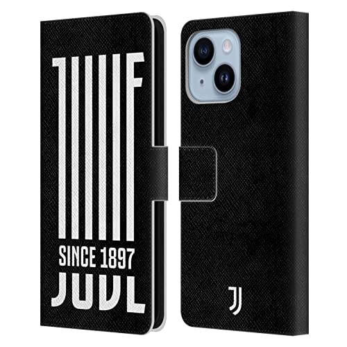 Protection Juventus iPhone 14 Plus premium en cuir fini main