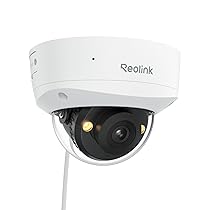 Reolink 4K Telecamera Esterno Poe, IK10 Antivandalo, Visione Notturna a Colori, Rilevamento di Uomo, Veicolo, Animale, Audio Bidirezionale, Angolo Ampio 125°, Supporta Scheda microSD, Non PTZ, RLC-840A