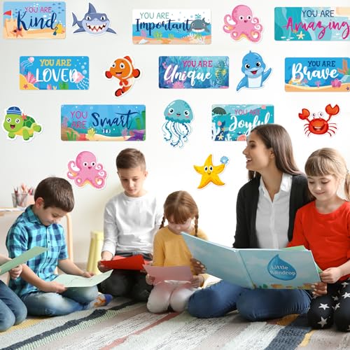 Affiches de motivation océan cartonnées et résistantes pour l'école - 6