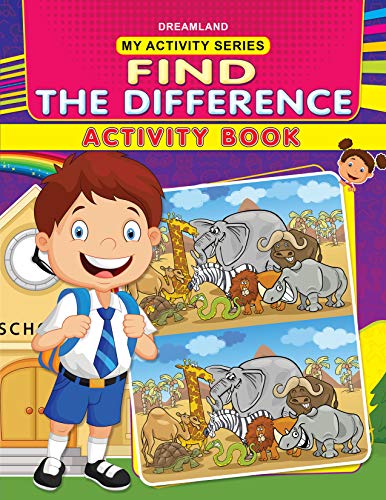 Image of My Activity - Find the Difference Activity Book | Puzzle and Brain Game Workbook for Kids Ages 2-5 | Spot the Difference, Visual Skills, Focus and Fun