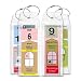 Cruise Tag Caddy 4 Pc Narrow Luggage Tag Holders for Royal Caribbean & Celebrity Cruise Ships